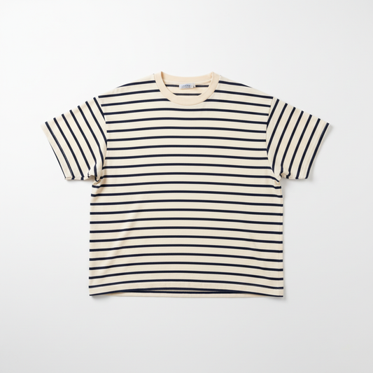 CREAM STRIPE TEE